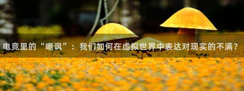 多宝电竞app：电竞里的“嘲讽”：我们如何在虚拟世界中表达对现实的不满？