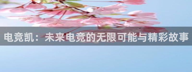 多宝电竞(体育)官方网站：电竞凯：未来电竞的无限可能与精彩故事