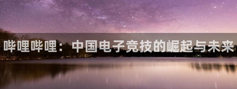 多宝电竞下载：哔哩哔哩：中国电子竞技的崛起与未来