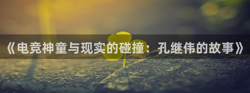多宝电竞入口：《电竞神童与现实的碰撞：孔继伟的故事》
